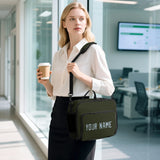Custom Olive Light Blue Lunch Bag