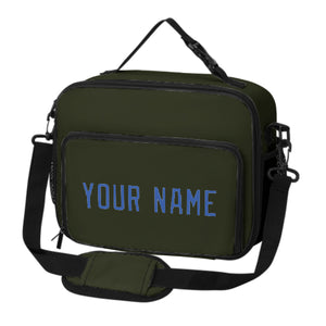 Custom Olive Sky Blue Lunch Bag