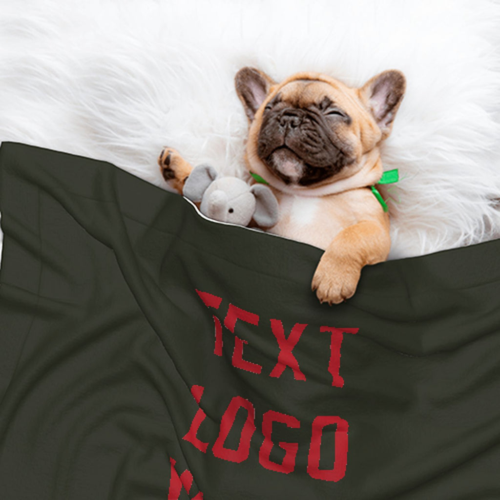 Custom Olive Red Pet Blanket