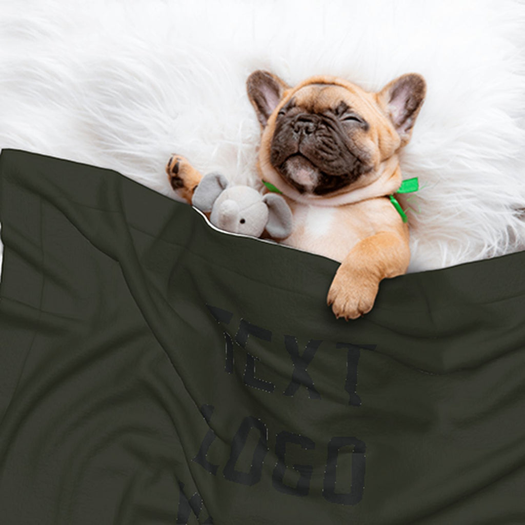 Custom Olive Black Pet Blanket