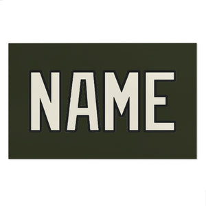 Custom Olive Cream Beach Towel