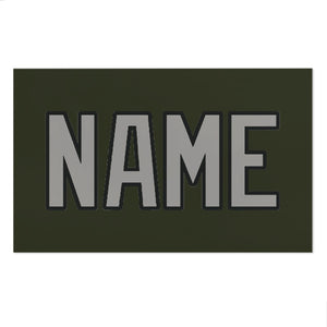 Custom Olive Gray Beach Towel