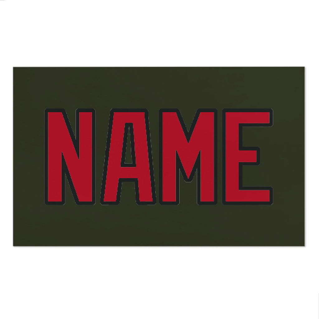 Custom Olive Red Beach Towel