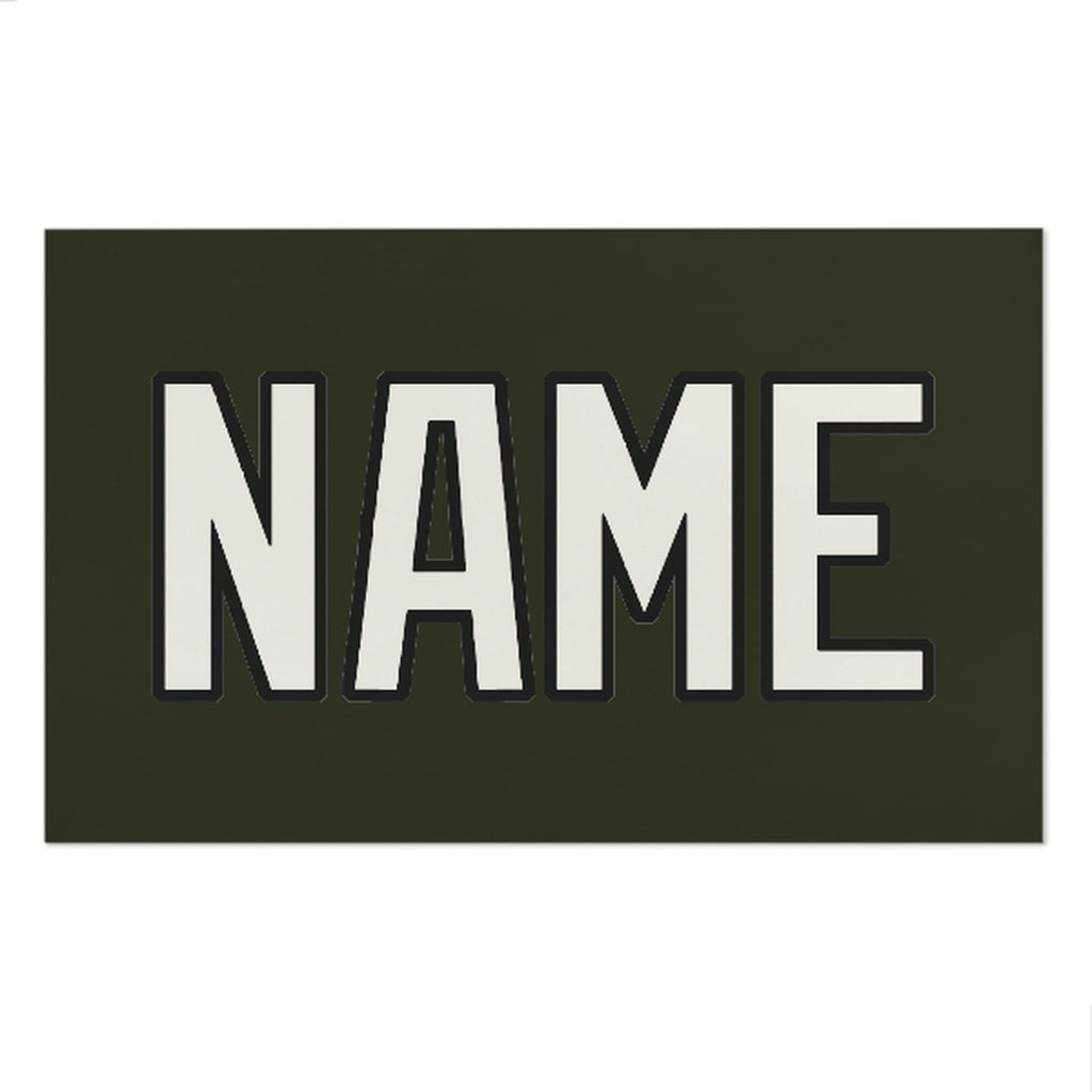 Custom Olive White Beach Towel