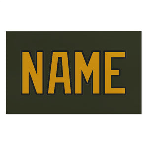 Custom Olive Yellow Beach Towel