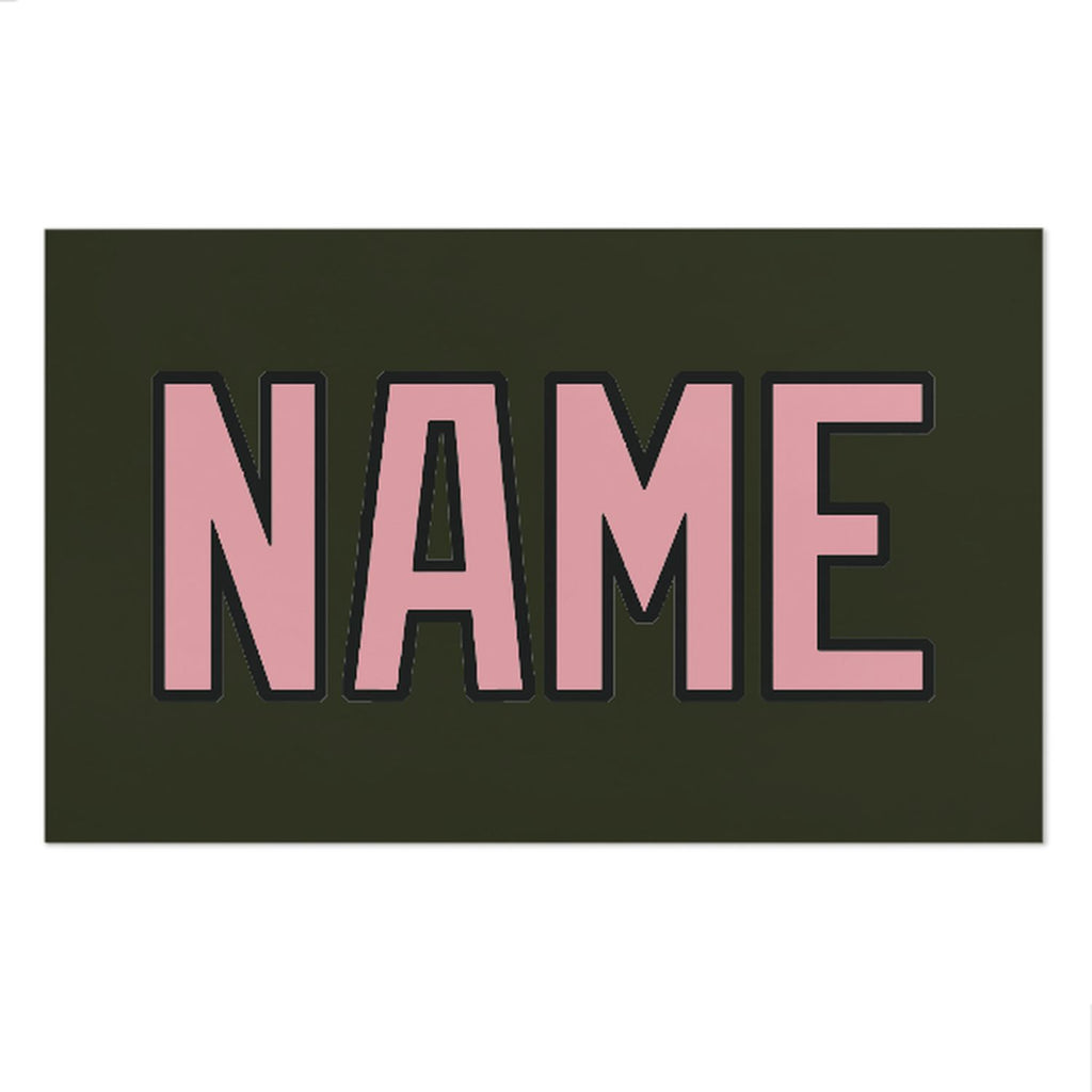 Custom Olive Light Pink Beach Towel