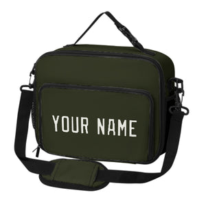 Custom Olive White Lunch Bag