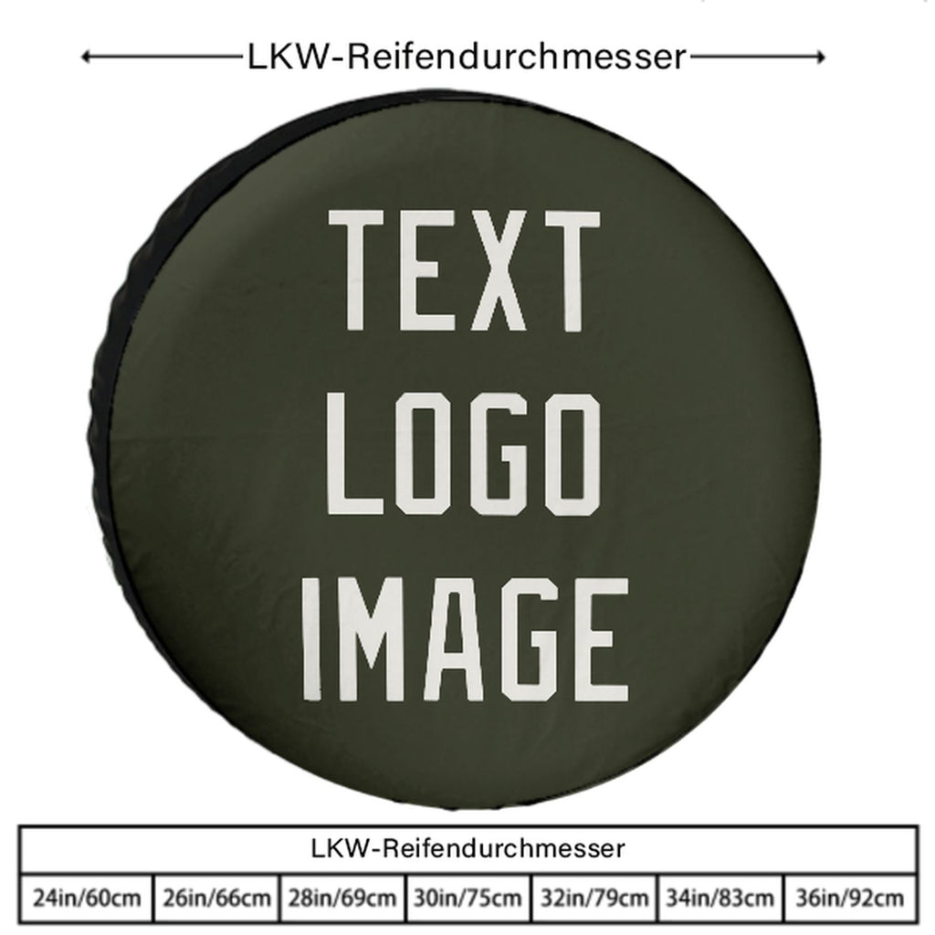 Custom Olive White Truck Tires