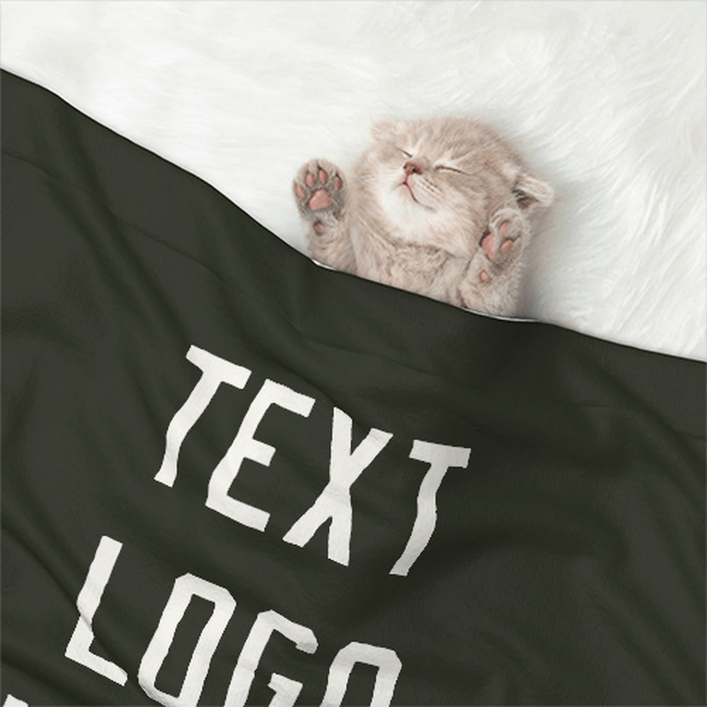 Custom Olive White Pet Blanket