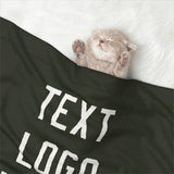Custom Olive White Pet Blanket