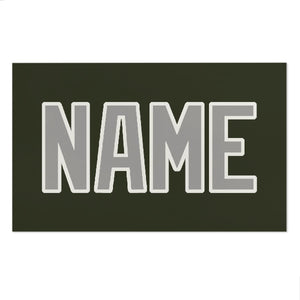 Custom Olive Gray Beach Towel