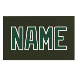 Custom Olive Green Beach Towel