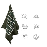 Custom Olive Dark Green Beach Towel