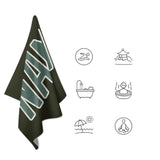 Custom Olive Blue Green Beach Towel