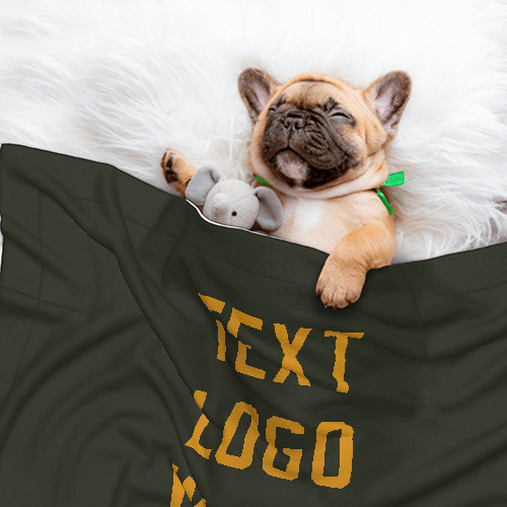 Custom Olive Yellow Pet Blanket