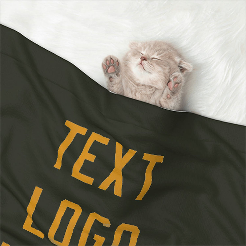 Custom Olive Yellow Pet Blanket