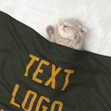 Custom Olive Yellow Pet Blanket