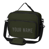 Custom Olive Dark Grey Lunch Bag