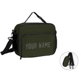 Custom Olive Dark Grey Lunch Bag
