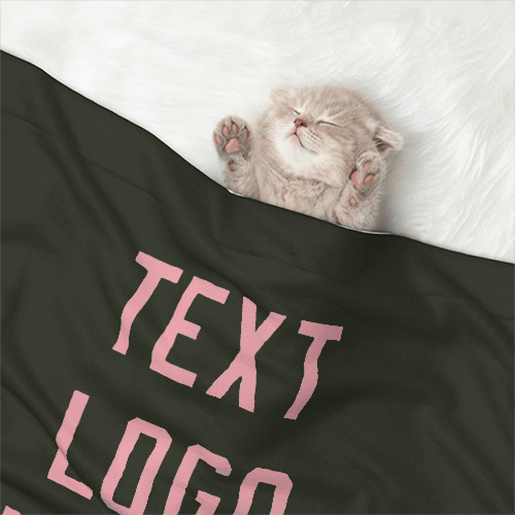 Custom Olive Light Pink Pet Blanket