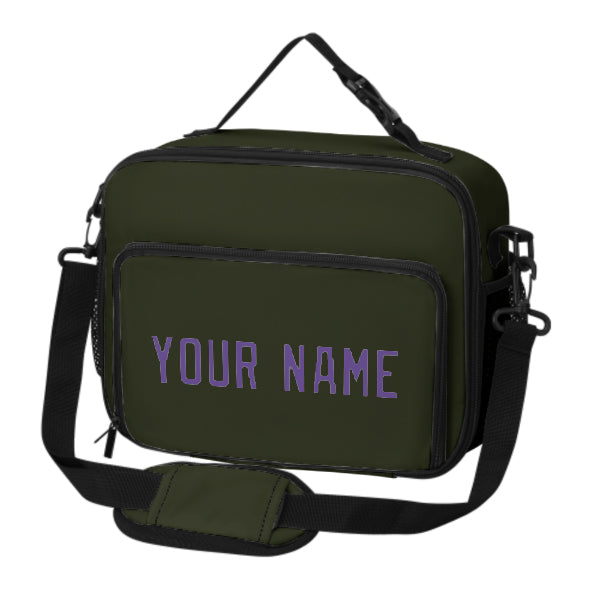 Custom Olive Light Purple Lunch Bag