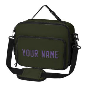 Custom Olive Light Purple Lunch Bag