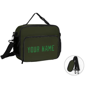 Custom Olive Emerald Green Lunch Bag