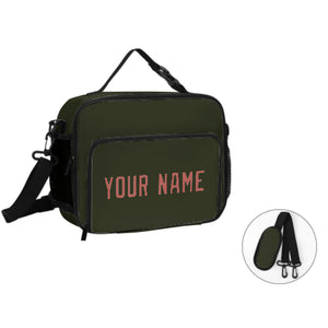 Custom Olive Copper Rose Lunch Bag