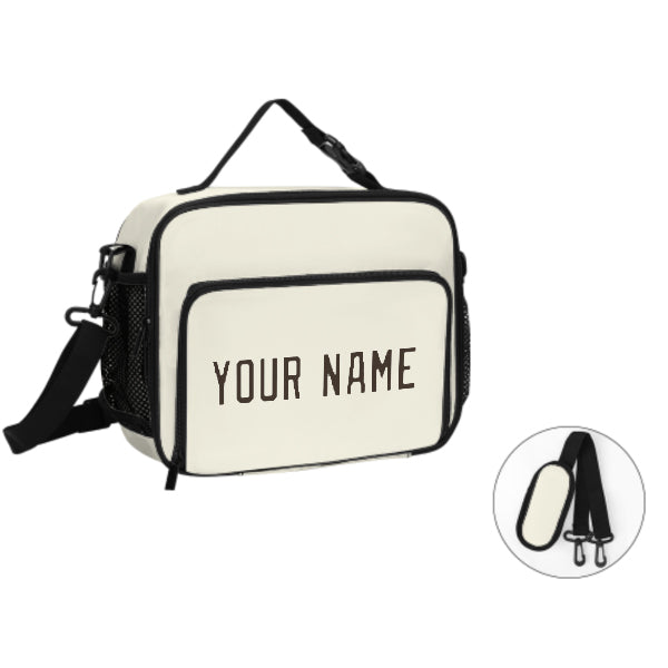 Custom Cream Brown Lunch Bag