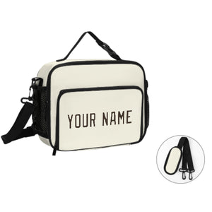 Custom Cream Brown Lunch Bag