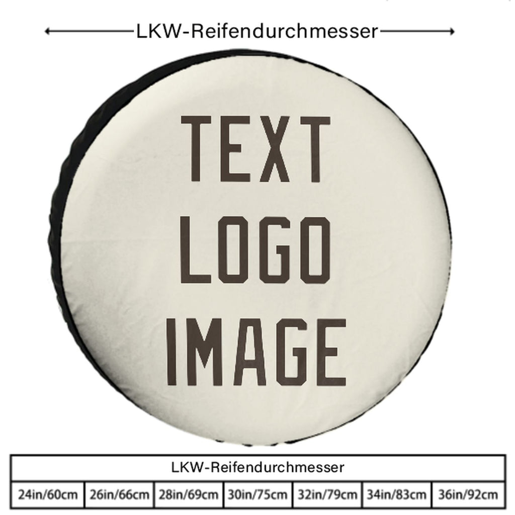 Custom Cream Brown Truck Tires