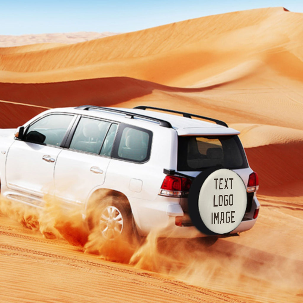 Custom Cream Brown Truck Tires