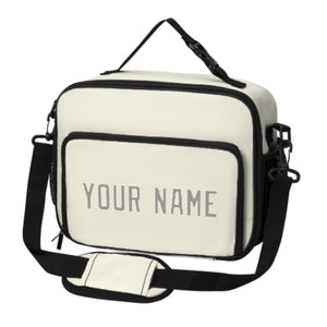 Custom Cream Gray Lunch Bag