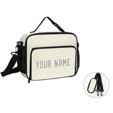 Custom Cream Gray Lunch Bag