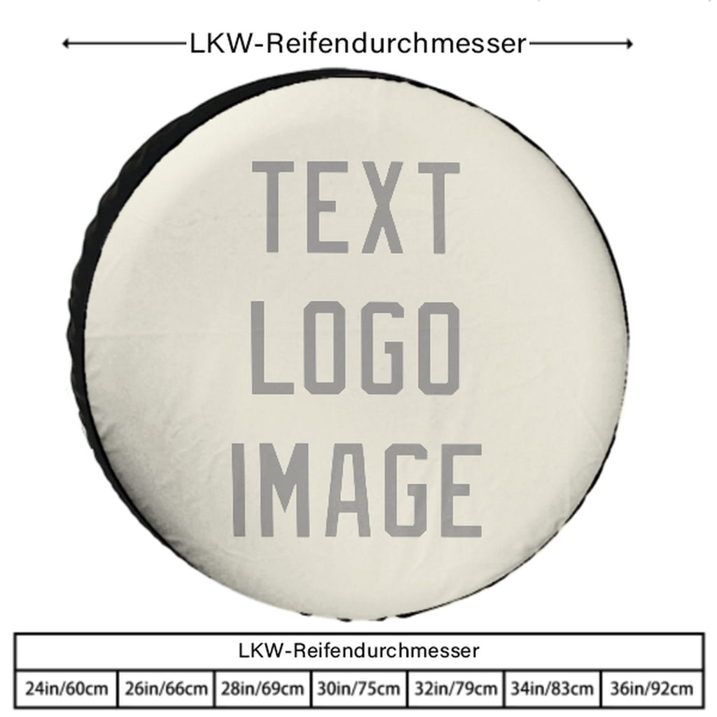 Custom Cream Gray Truck Tires