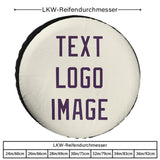 Custom Cream Purple Truck Tires