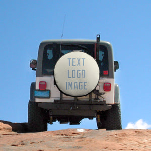 Custom Cream Light Blue Truck Tires