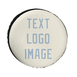Custom Cream Light Blue Truck Tires