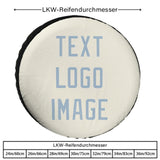 Custom Cream Light Blue Truck Tires