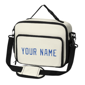 Custom Cream Sky Blue Lunch Bag