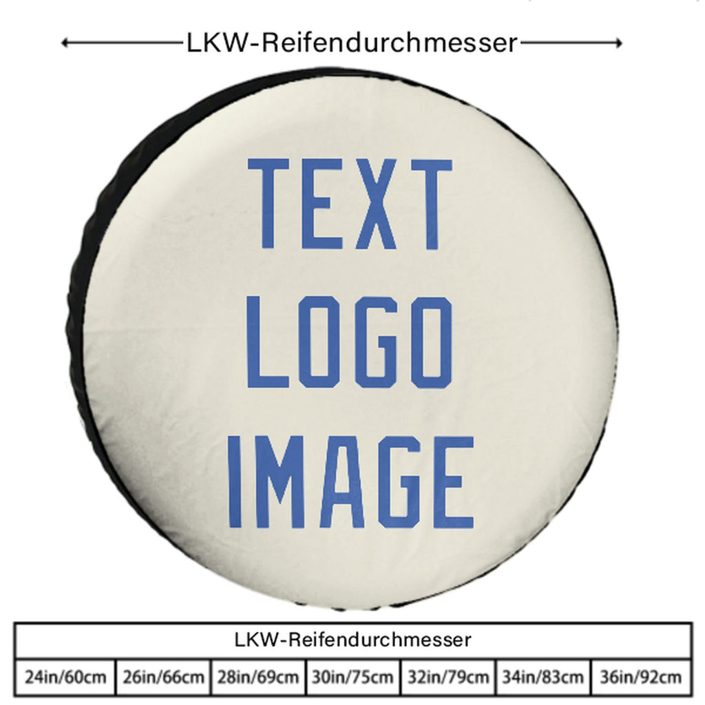 Custom Cream Sky Blue Truck Tires