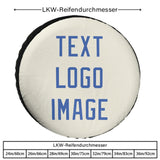 Custom Cream Sky Blue Truck Tires