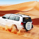 Custom Cream Sky Blue Truck Tires