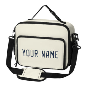 Custom Cream Blue Lunch Bag