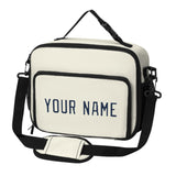 Custom Cream Blue Lunch Bag