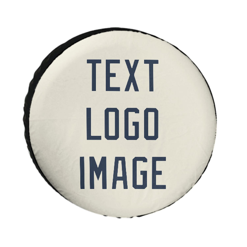 Custom Cream Blue Truck Tires