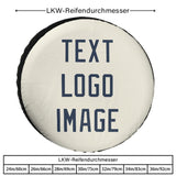 Custom Cream Blue Truck Tires