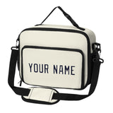 Custom Cream Navy Lunch Bag
