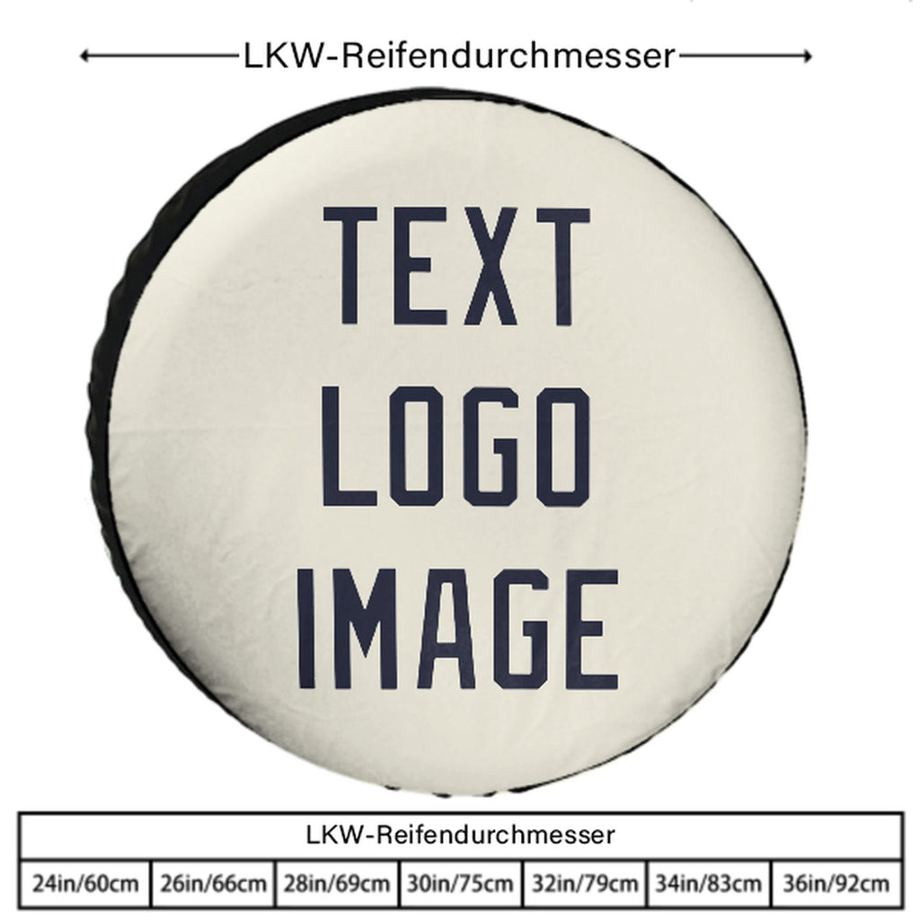 Custom Cream Navy Truck Tires