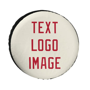 Custom Cream Red Truck Tires